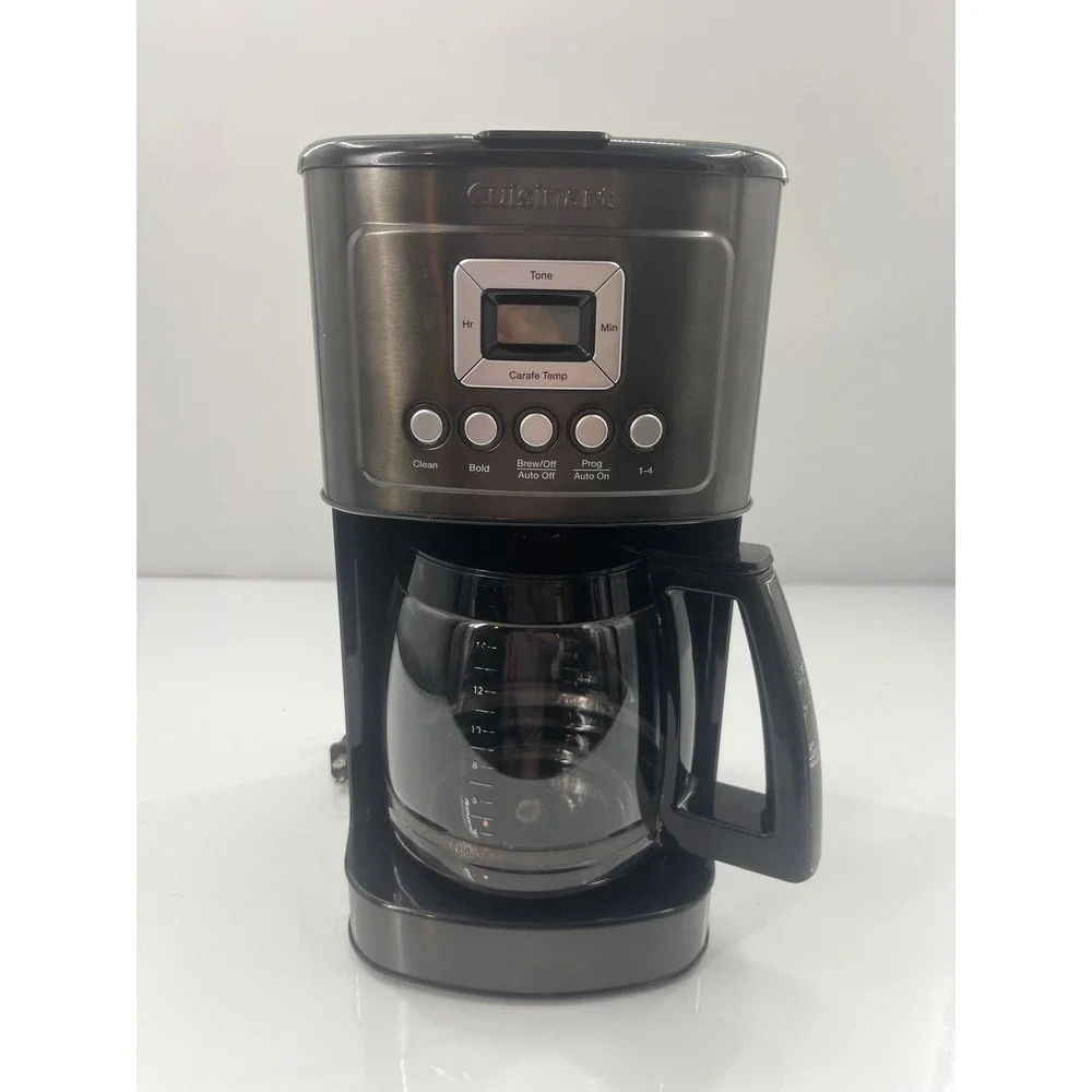 Cuisinart 14 Cup Programmable Coffeemaker Black Gunmetal Grey DCC-3200P1